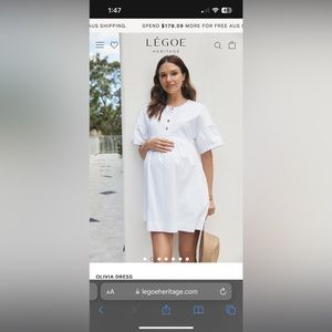 Legoe Heritage Maternity dress size 0 (small)